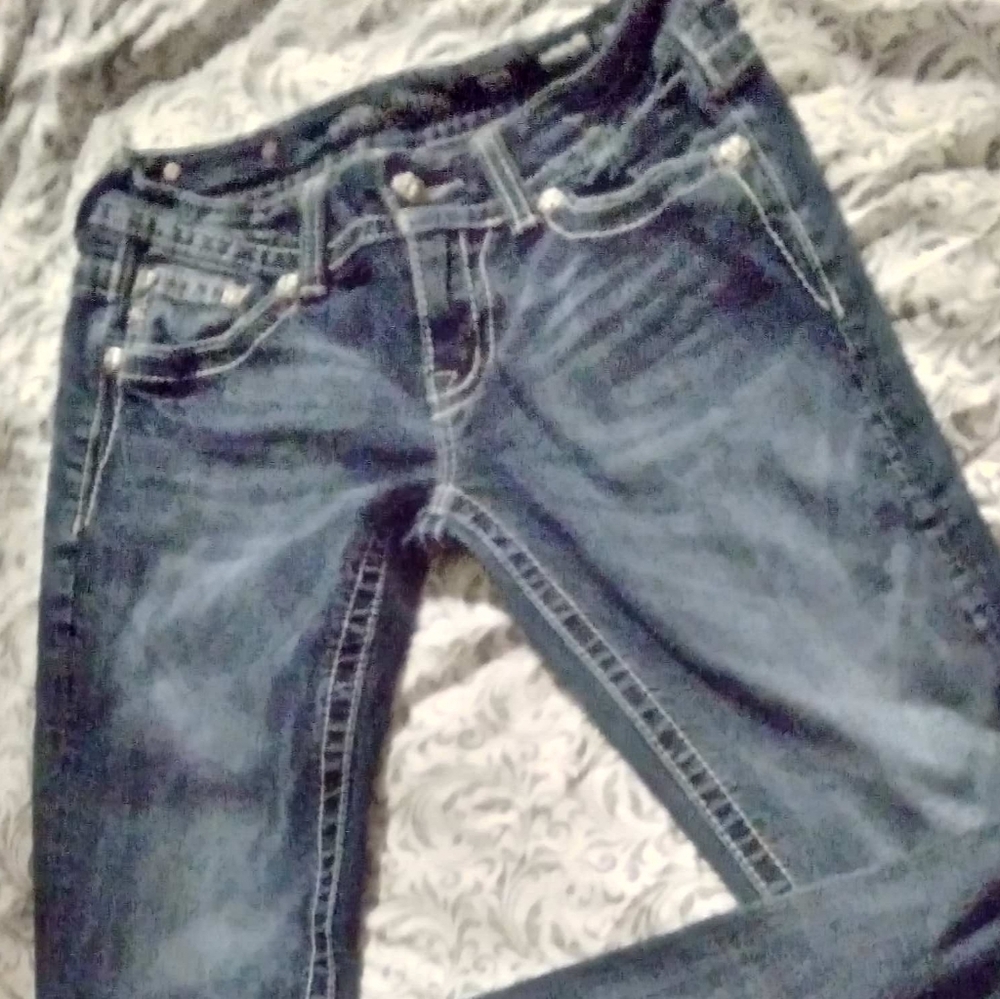 Size 28 Miss Me Faded Full of Bling jeans